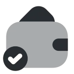 Wallet Check SVG Icon